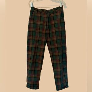 Green Plaid Women’s Pants